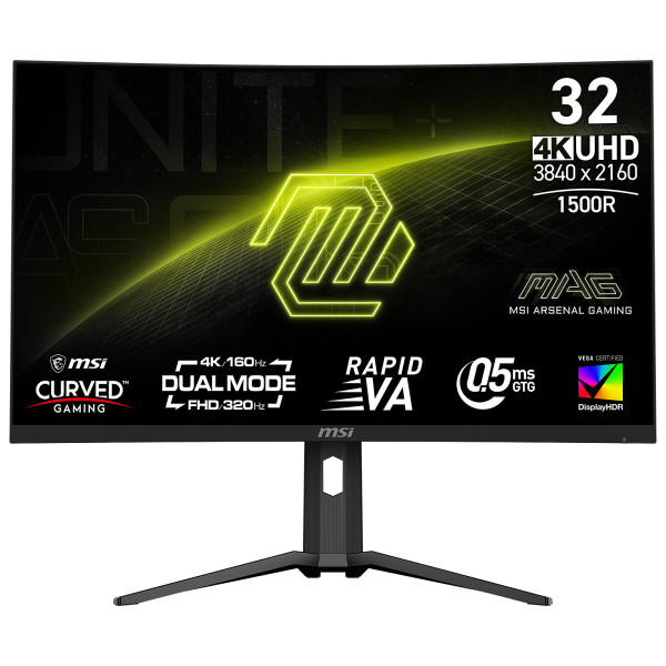 MSI MAG 321CUPDF 32" 160Hz Fast VA 0.5ms Curved 4K