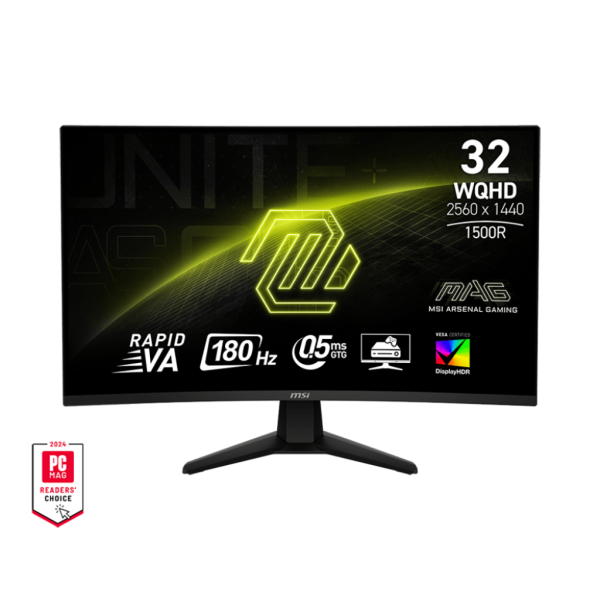 MSI MAG 32CQ6F 32" 180Hz Fast VA 2K Curved