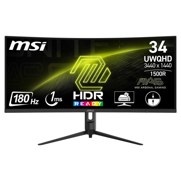 MSI MAG 342CQR E2 34" 180Hz 1ms Curved
