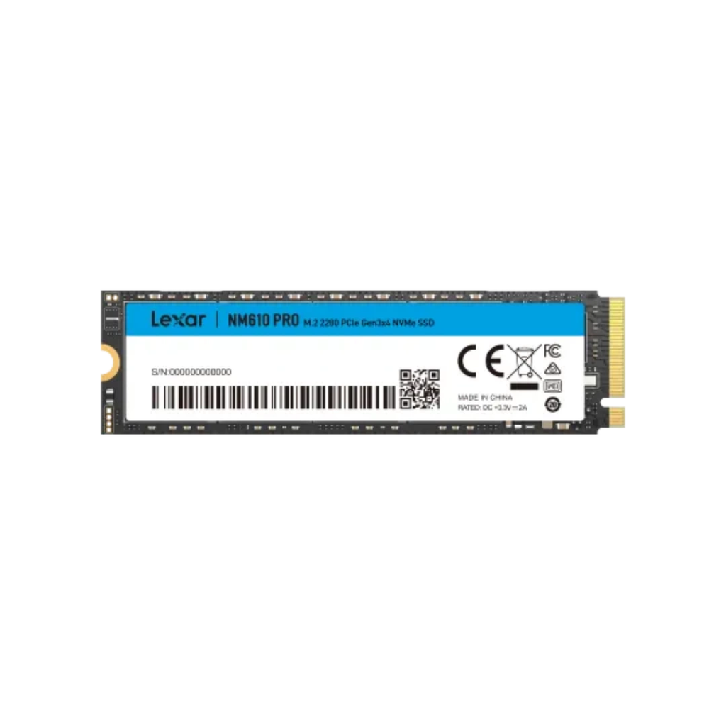 Lexar SSD NM610 Pro 1TB NM610 Pro M.2 2280 PCle Gen 3X4 NVMe up to 3300MB/s Read &amp; 2600MB/s writ 12M