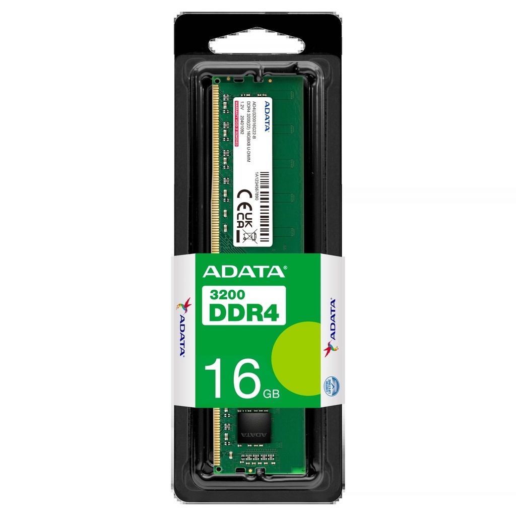 Barrette mémoire ADATA U-DIMM 16GB DDR4 3200 MHz - PC bureau