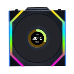 [4718466016775] Lian Li UNI Fan SL Wireless LCD 120 Black