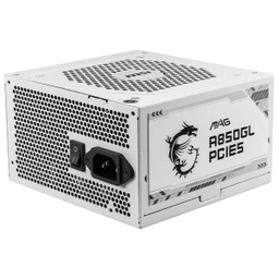 [4711377115391] MSI MAG A850GL PCIE5 80PLUS Gold 850W Blanc